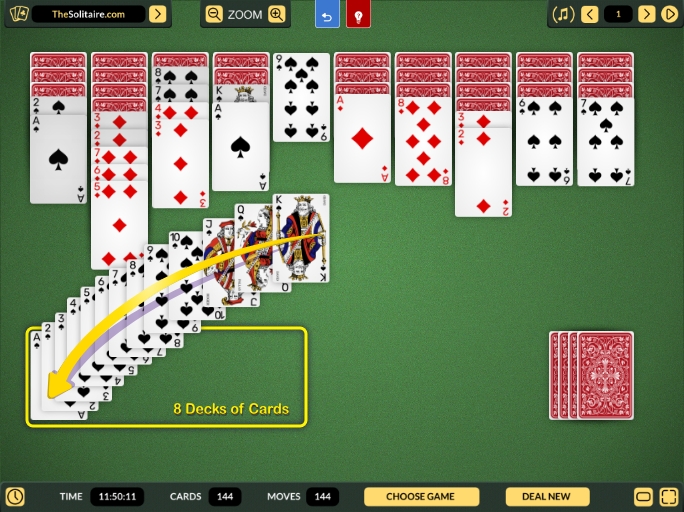 How To Play Spider Solitaire 3